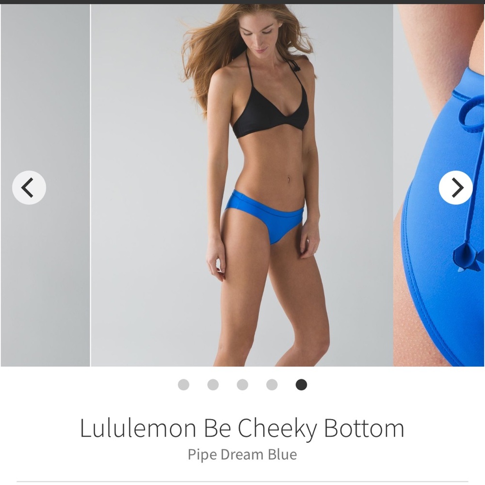 Lululemon Be Cheeky Bottom Pipe Dream Blue size 6 - Picture 2 of 16